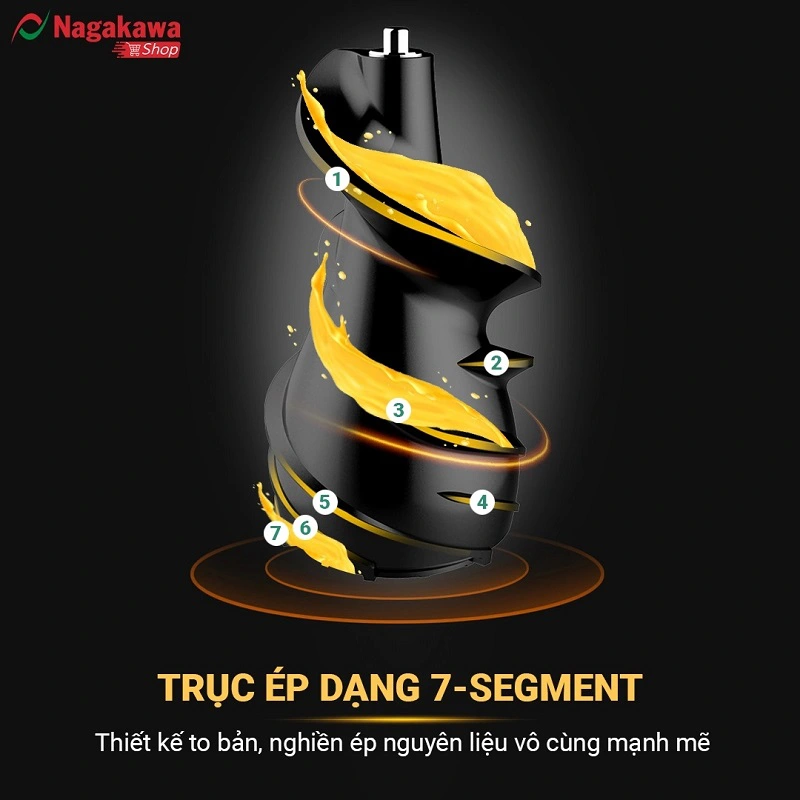 Máy ép chậm Nagakawa NAG0817 Máy ép chậm Nagakawa NAG0817