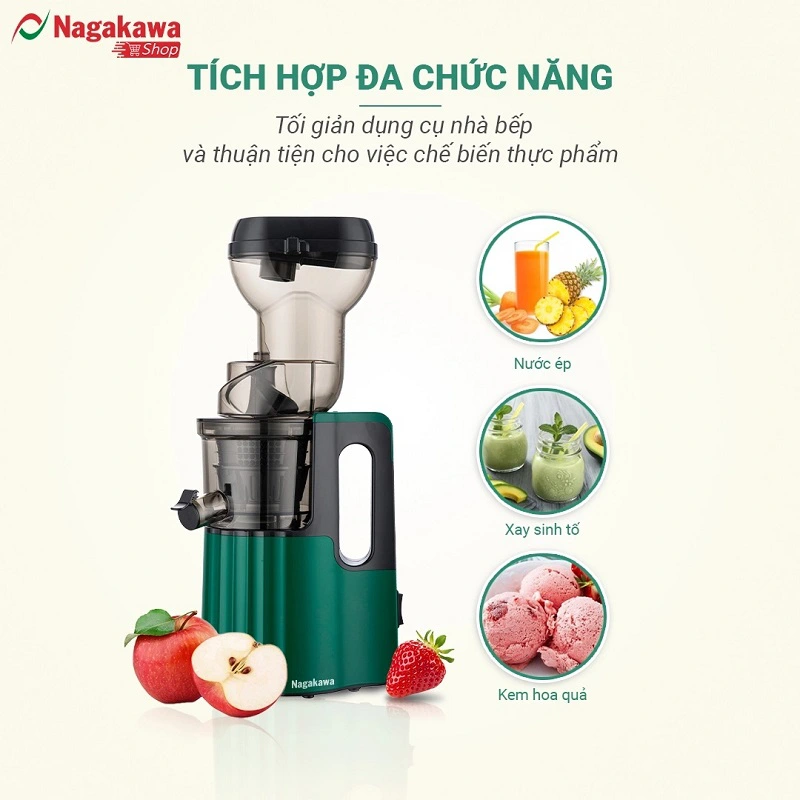 Máy ép chậm Nagakawa NAG0817 Máy ép chậm Nagakawa NAG0817