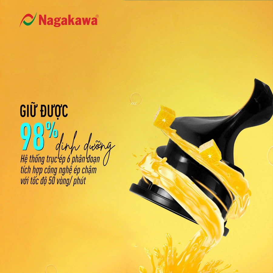 Máy ép chậm Nagakawa NAG0818 Máy ép chậm Nagakawa NAG0818