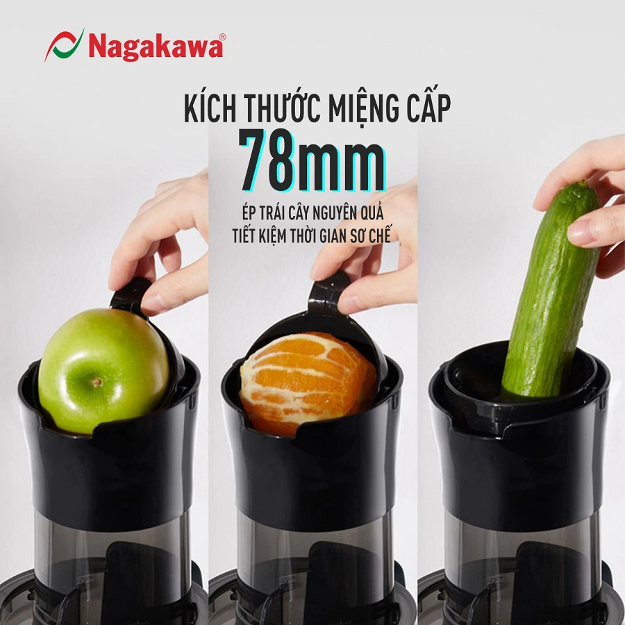 Máy ép chậm Nagakawa NAG0818 Máy ép chậm Nagakawa NAG0818