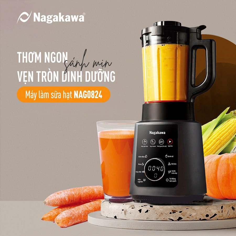 Máy làm sữa hạt đa năng Nagakawa NAG0824 Máy làm sữa hạt đa năng Nagakawa NAG0824