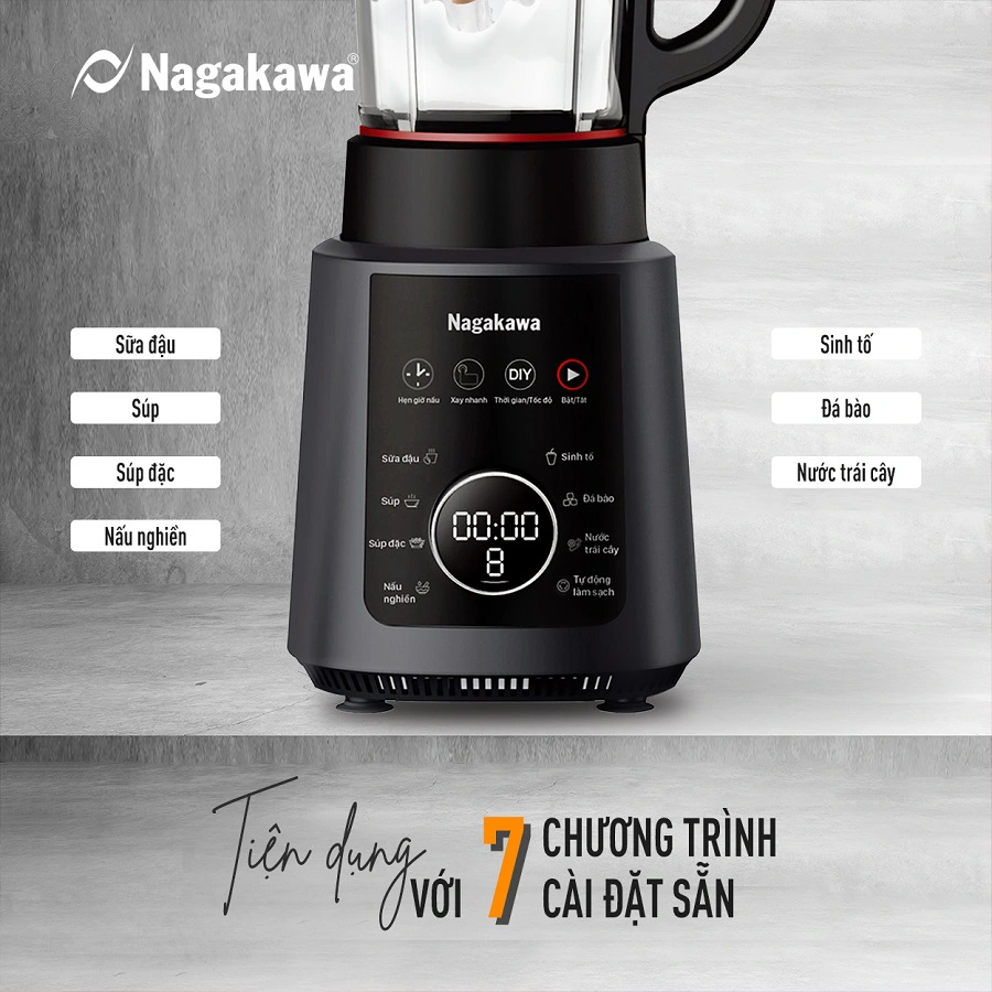 Máy làm sữa hạt đa năng Nagakawa NAG0824 Máy làm sữa hạt đa năng Nagakawa NAG0824