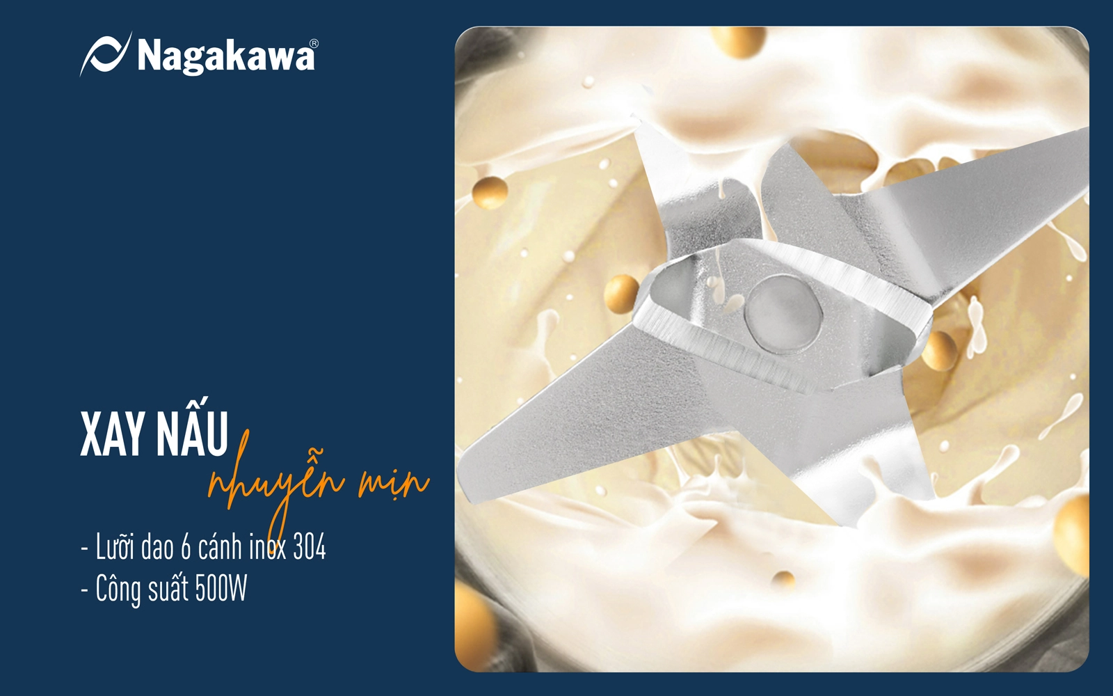 Máy làm sữa hạt đa năng Nagakawa NAG0825 Máy làm sữa hạt đa năng Nagakawa NAG0825