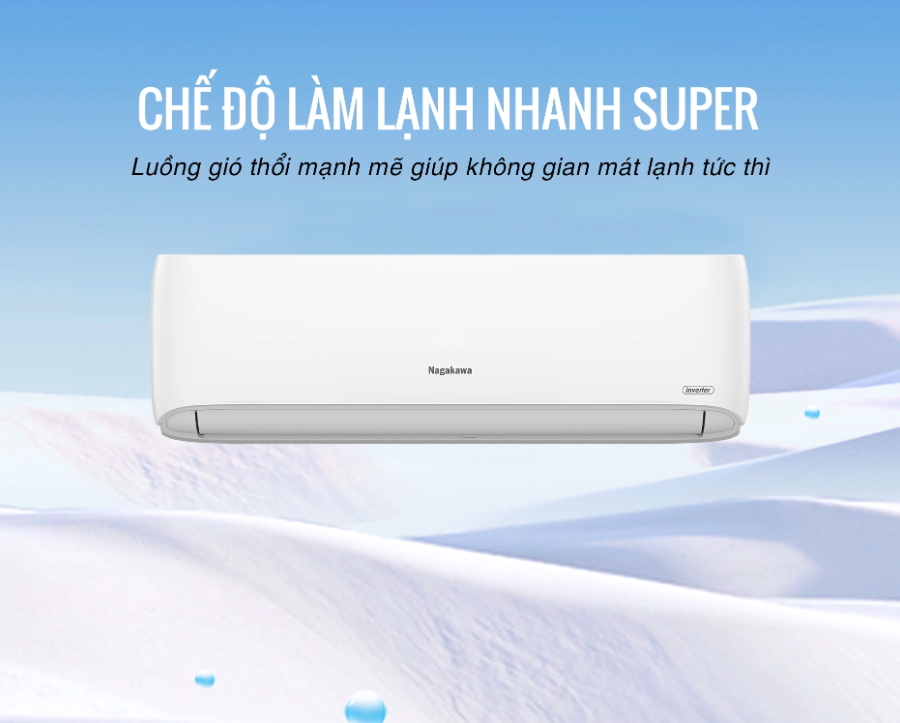 Máy lạnh 1 chiều Nagakawa Inverter 9000BTU/H NIS-C09R2H11 Máy lạnh 1 chiều Nagakawa Inverter 9000BTU/H NIS-C09R2H11