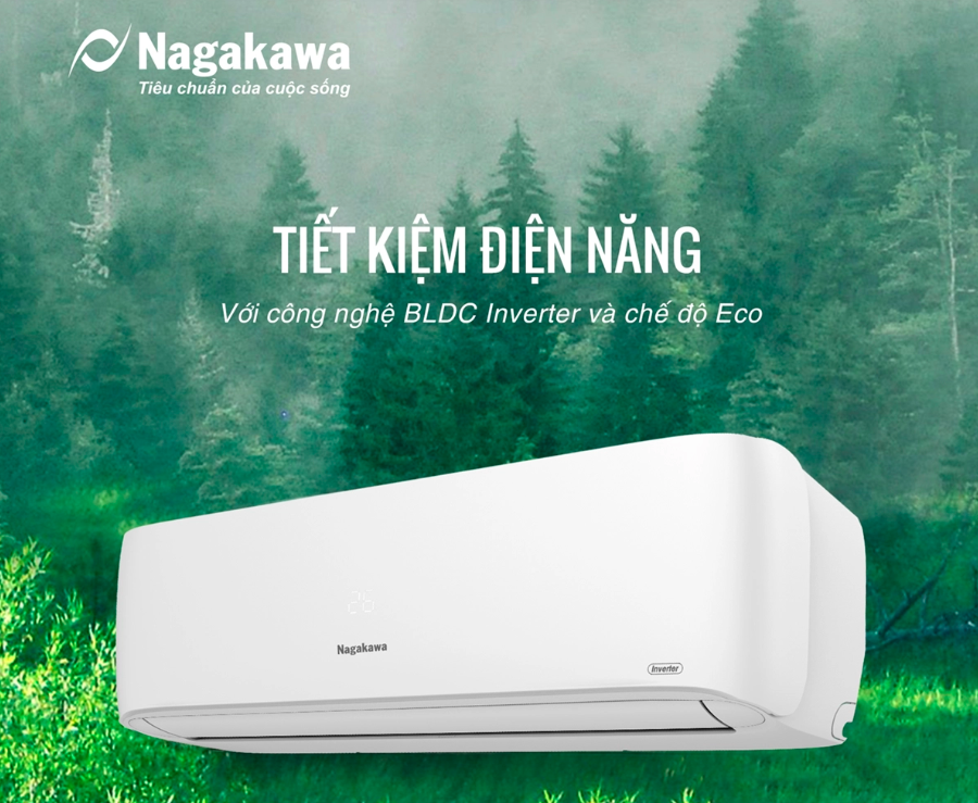 Máy lạnh 1 chiều Nagakawa 24000BTU/H NIS-C24R2H12 Máy lạnh 1 chiều Nagakawa 24000BTU/H NIS-C24R2H12
