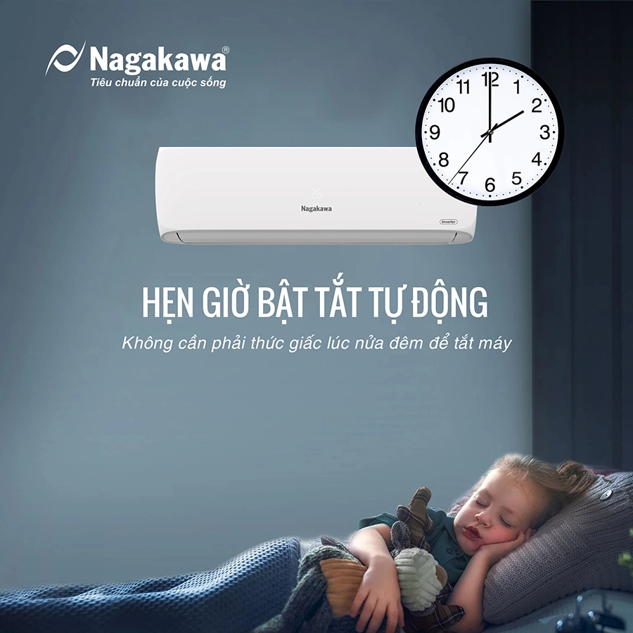 Máy lạnh 1 chiều Nagakawa 9000BTU/H NIS-C09R2H12 Máy lạnh 1 chiều Nagakawa 9000BTU/H NIS-C09R2H12