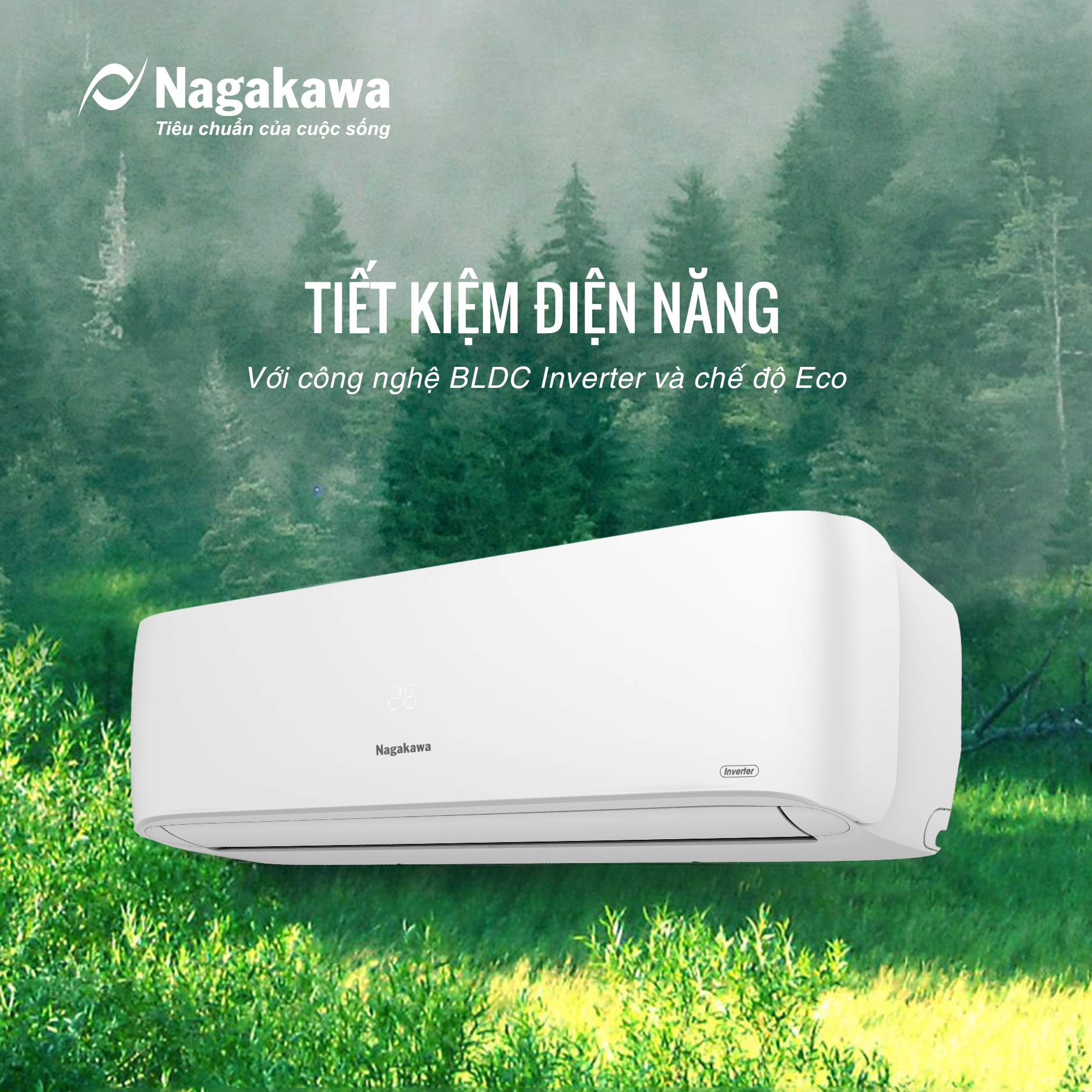 Máy lạnh 2 chiều Nagakawa Inverter 24000 BTU/H NIS-A24R2H11 Máy lạnh 2 chiều Nagakawa Inverter 24000 BTU/H NIS-A24R2H11
