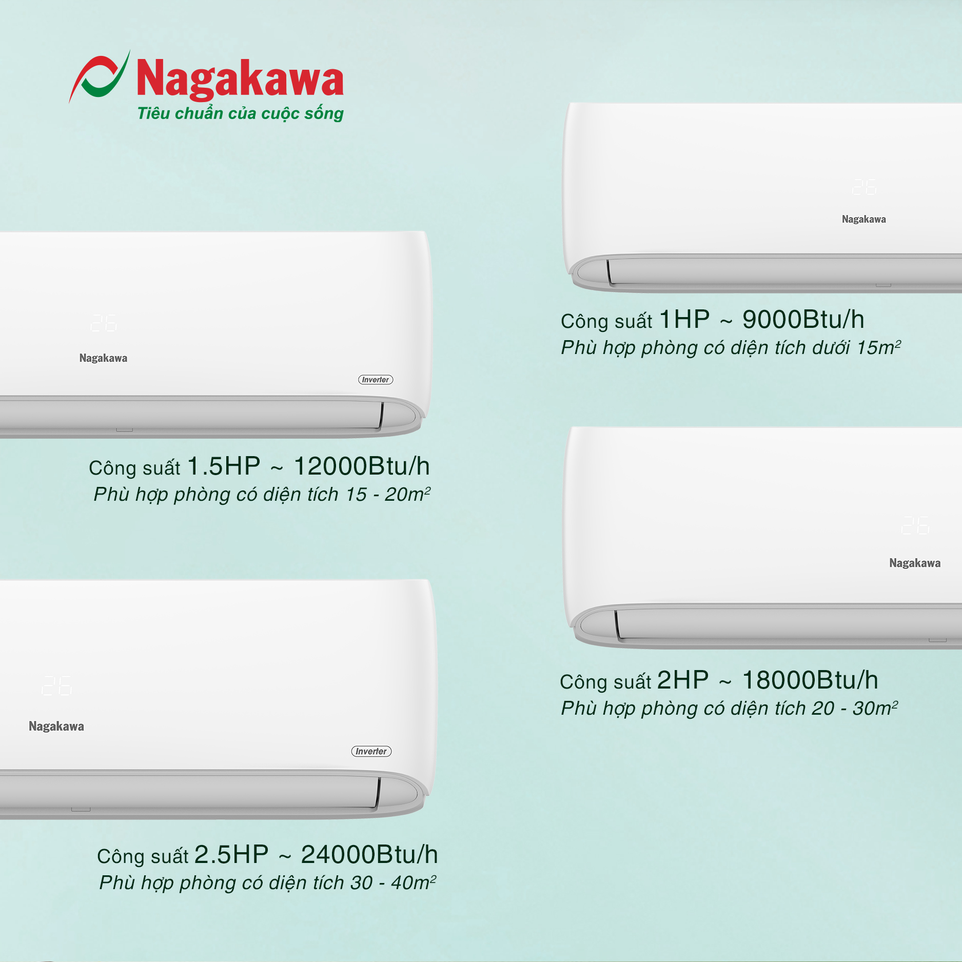 Máy lạnh 2 chiều Nagakawa Inverter 12000 BTU/H NIS-A12R2H11 Máy lạnh 2 chiều Nagakawa Inverter 12000 BTU/H NIS-A12R2H11