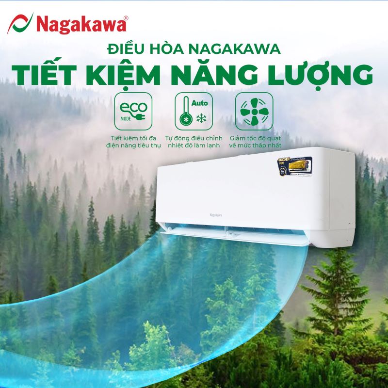 Công nghệ biến tần máy lạnh nagakawa có hiệu năng tiết kiệm điện cao Công nghệ biến tần máy lạnh nagakawa có hiệu năng tiết kiệm điện cao