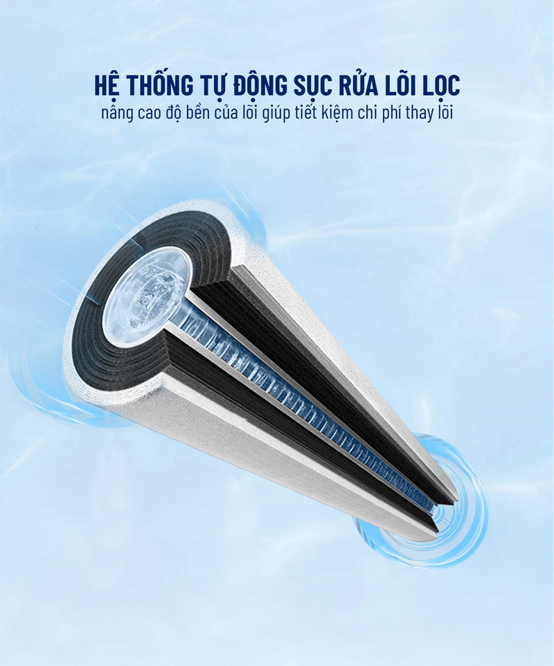 Máy lọc nước R.O Hydrogen 10 lõi Nagakawa NAG0508FB Máy lọc nước R.O Hydrogen 10 lõi Nagakawa NAG0508FB