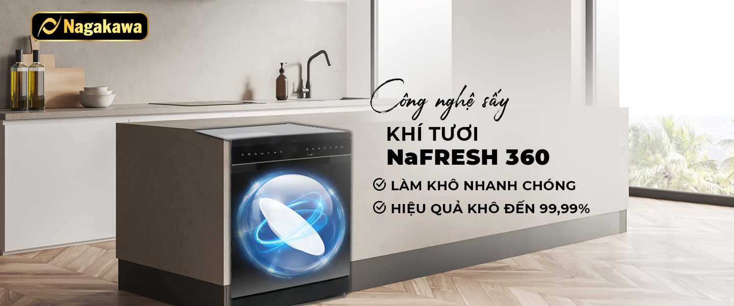 Máy rửa chén bát 13 bộ cao cấp Nagakawa NK13D02M Máy rửa chén bát 13 bộ cao cấp Nagakawa NK13D02M