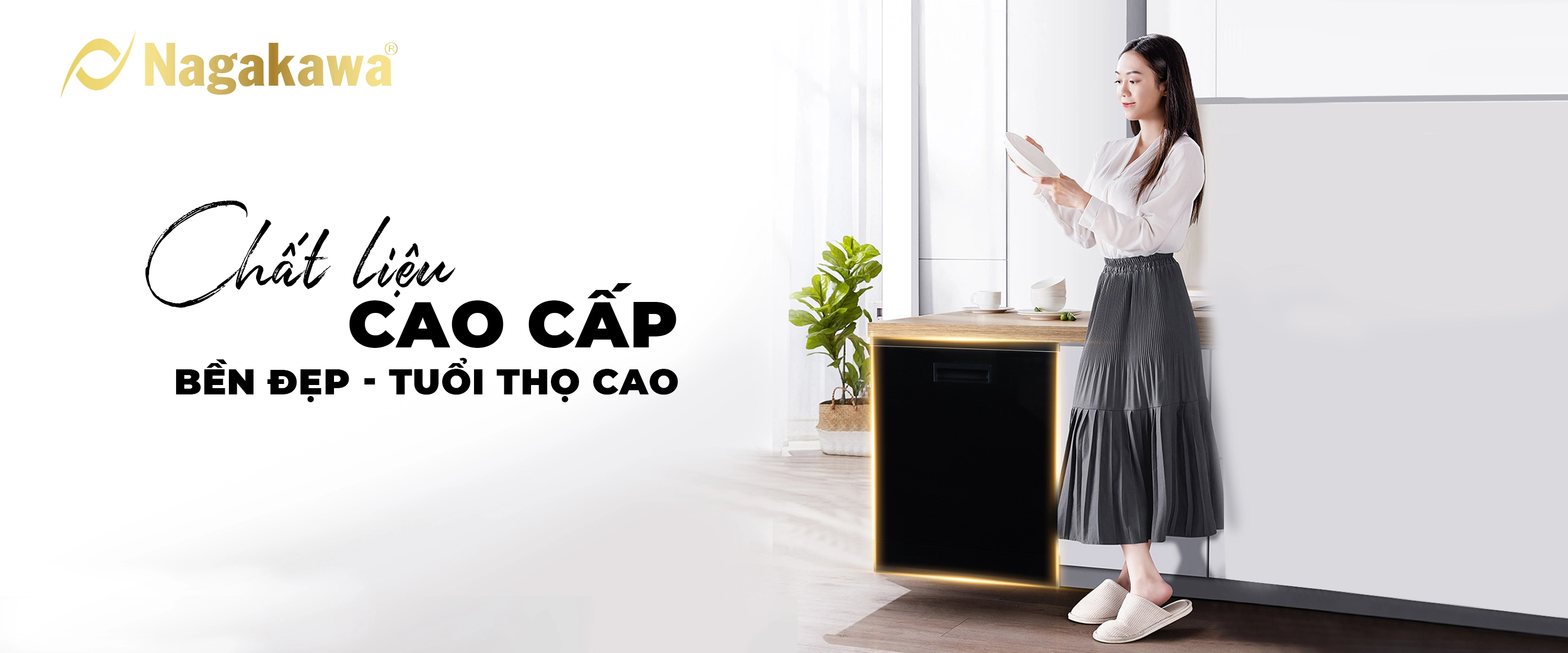 Máy rửa chén bát 15 bộ cao cấp Nagakawa NK15D05M - Diệt khuẩn UV Led, Nano Silver Máy rửa chén bát 15 bộ cao cấp Nagakawa NK15D05M - Diệt khuẩn UV Led, Nano Silver