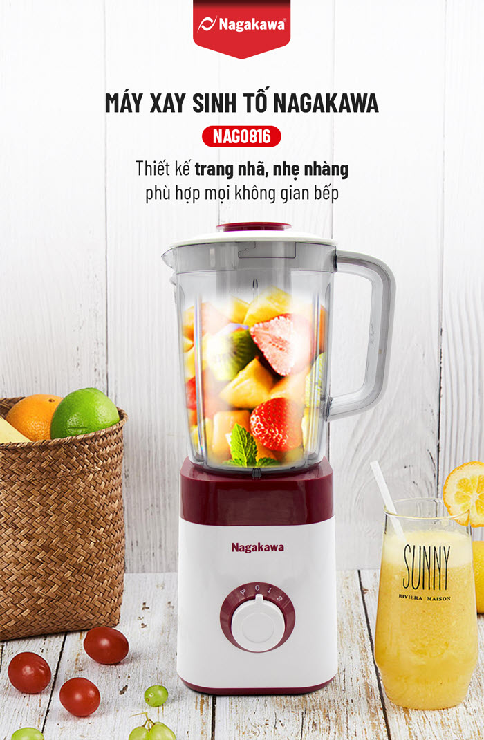 Máy xay sinh tố Nagakawa NAG0816 Máy xay sinh tố Nagakawa NAG0816