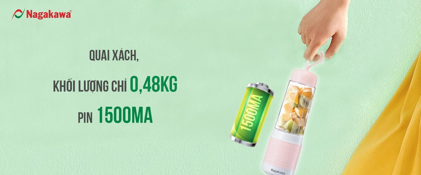 Máy xay sinh tố cầm tay Nagakawa NAG0826 (300ml – 35W – Màu trắng) Máy xay sinh tố cầm tay Nagakawa NAG0826 (300ml – 35W – Màu trắng)