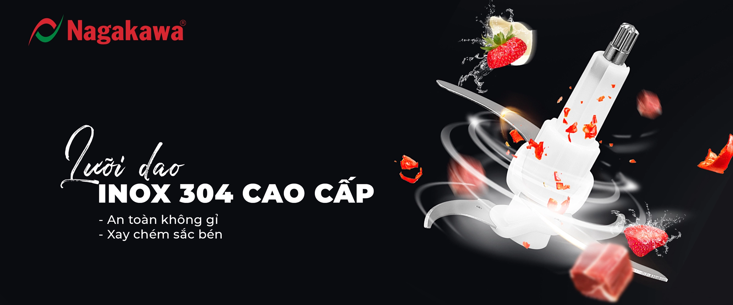 Máy xay thịt đa năng Nagakawa NAG0823 Máy xay thịt đa năng Nagakawa NAG0823