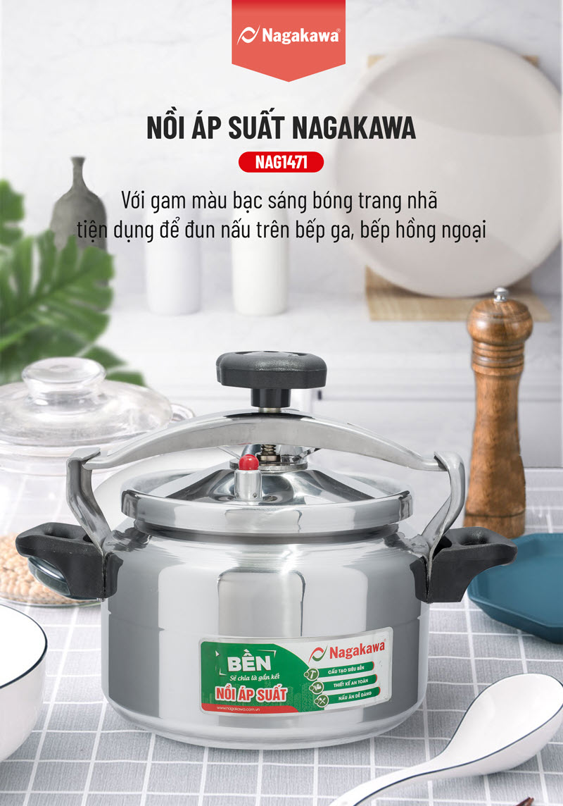 Nồi áp suất Nagakawa NAG1471 Nồi áp suất Nagakawa NAG1471
