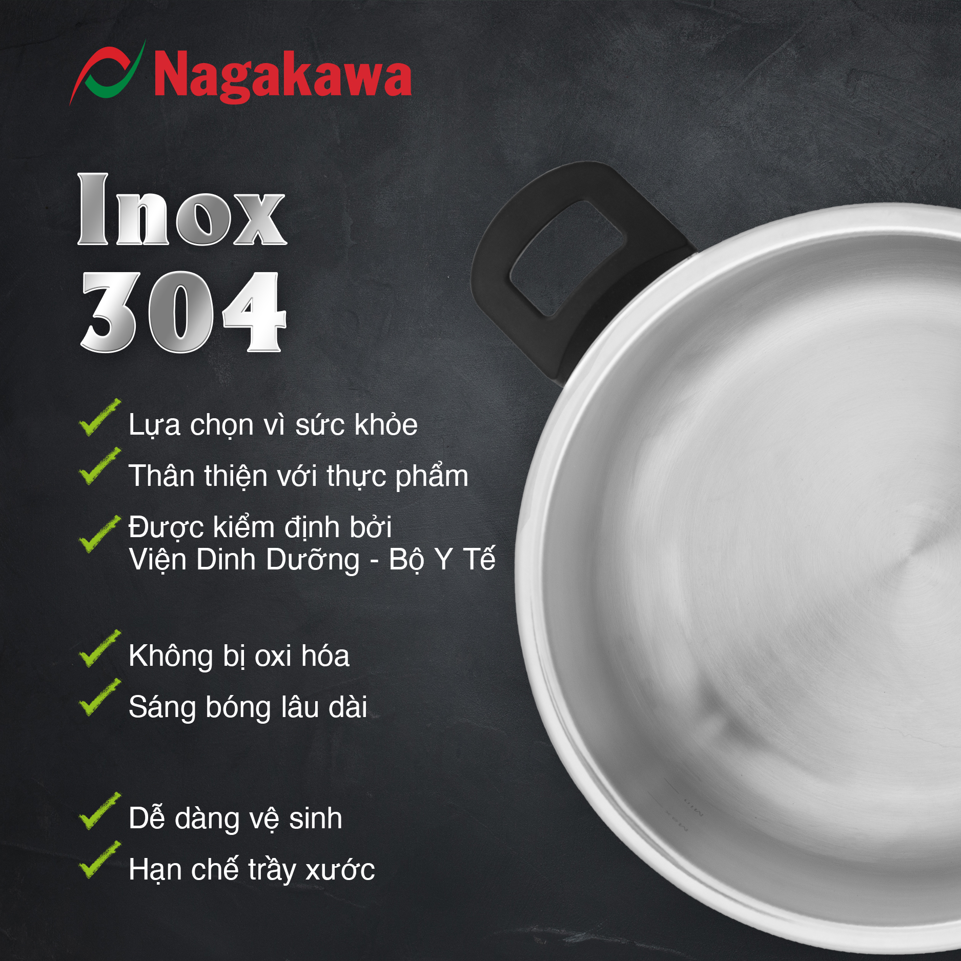 Nồi áp suất cơ đáy từ Nagakawa NAG1472 Nồi áp suất cơ đáy từ Nagakawa NAG1472