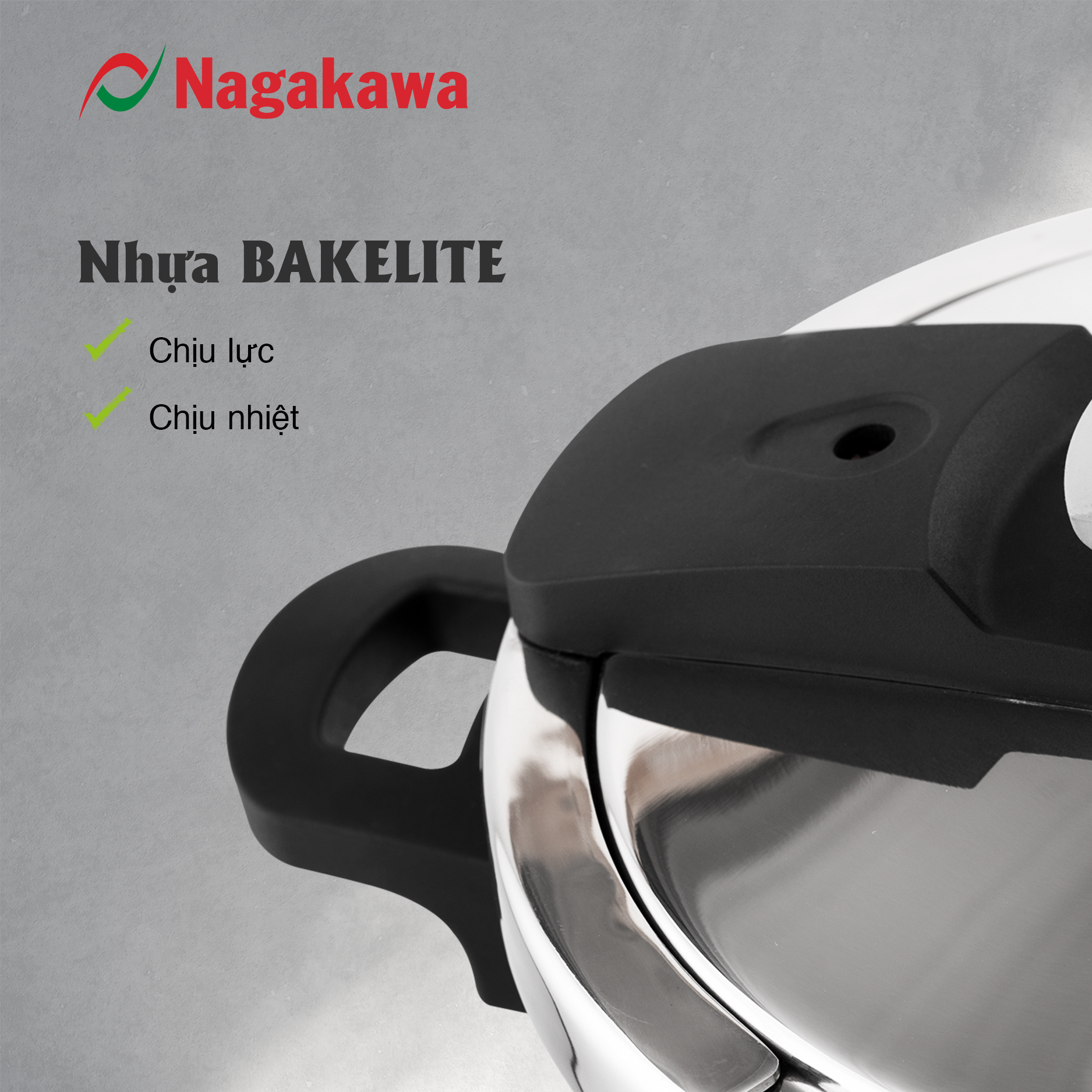 Nồi áp suất cơ đáy từ Nagakawa NAG1472 Nồi áp suất cơ đáy từ Nagakawa NAG1472
