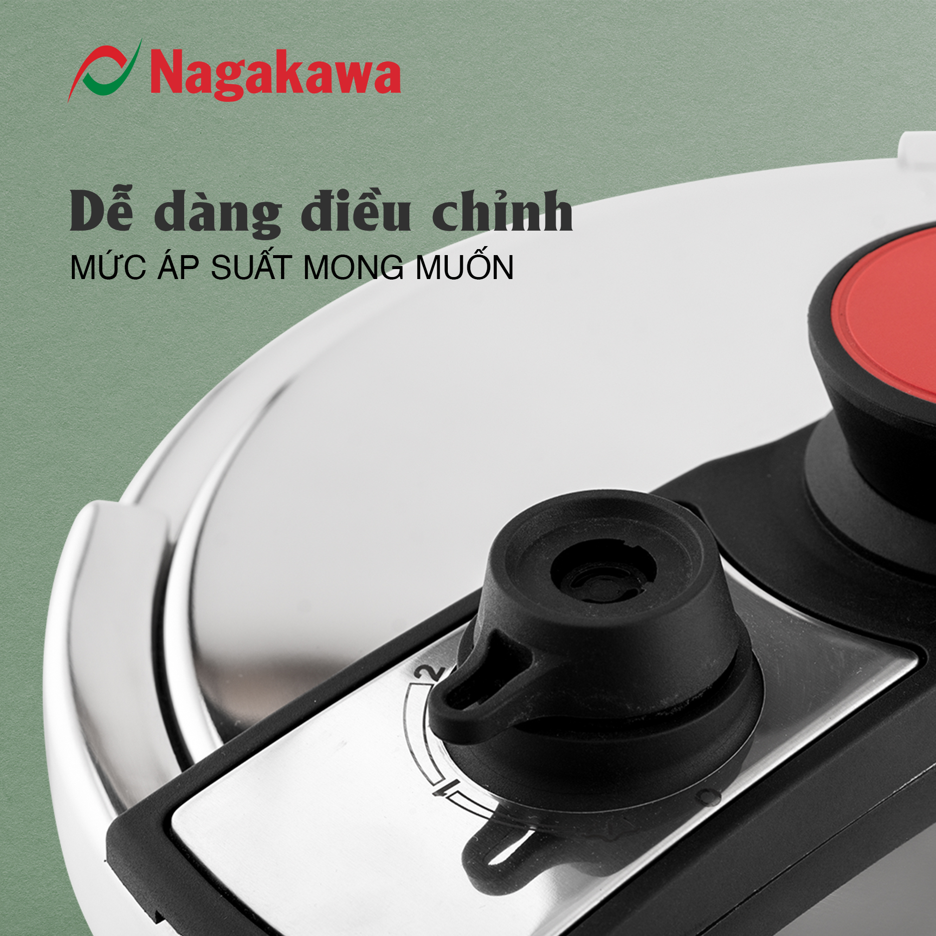 Nồi áp suất đáy từ đa lớp Nagakawa NAG1473 Nồi áp suất đáy từ đa lớp Nagakawa NAG1473