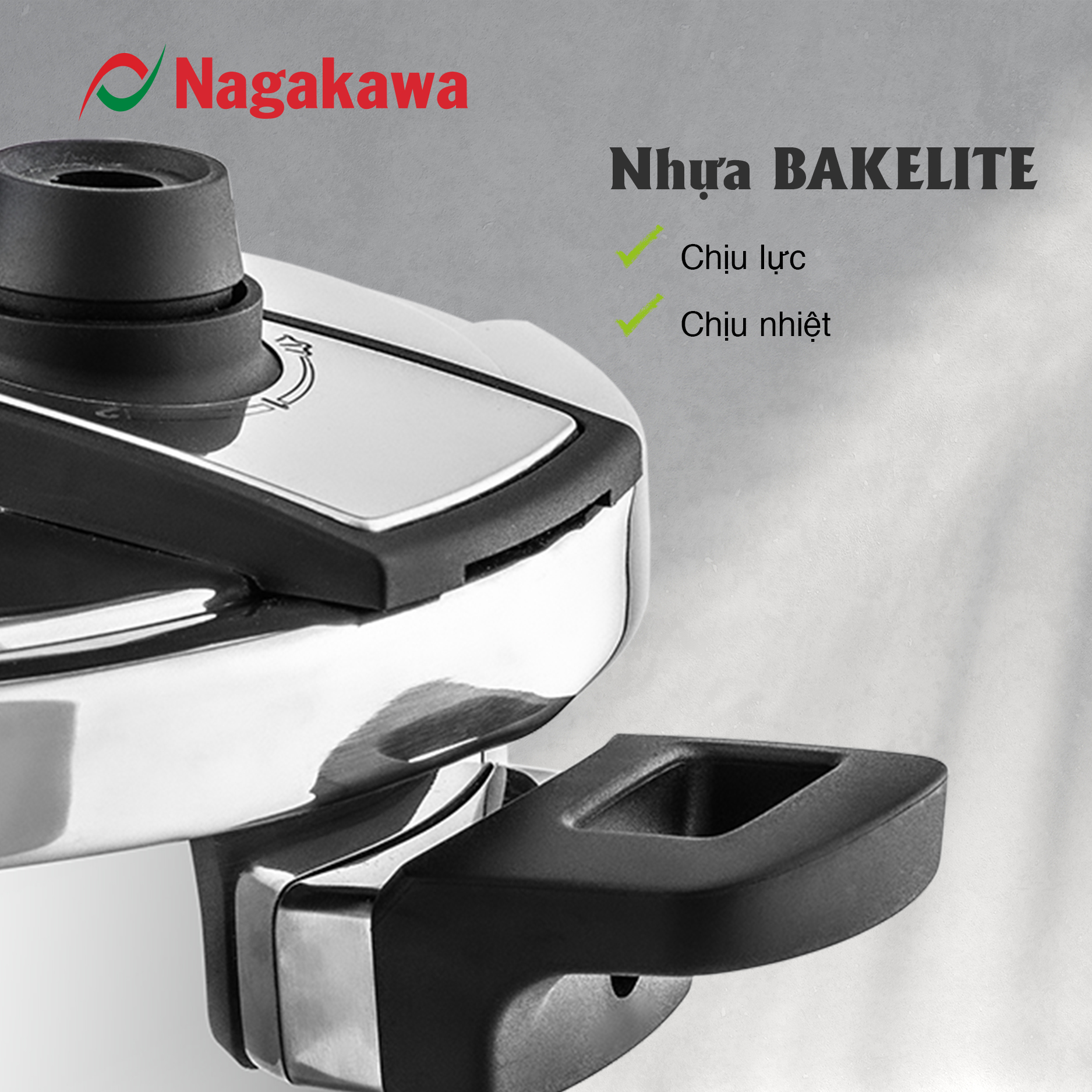 Nồi áp suất đáy từ đa lớp Nagakawa NAG1473 Nồi áp suất đáy từ đa lớp Nagakawa NAG1473