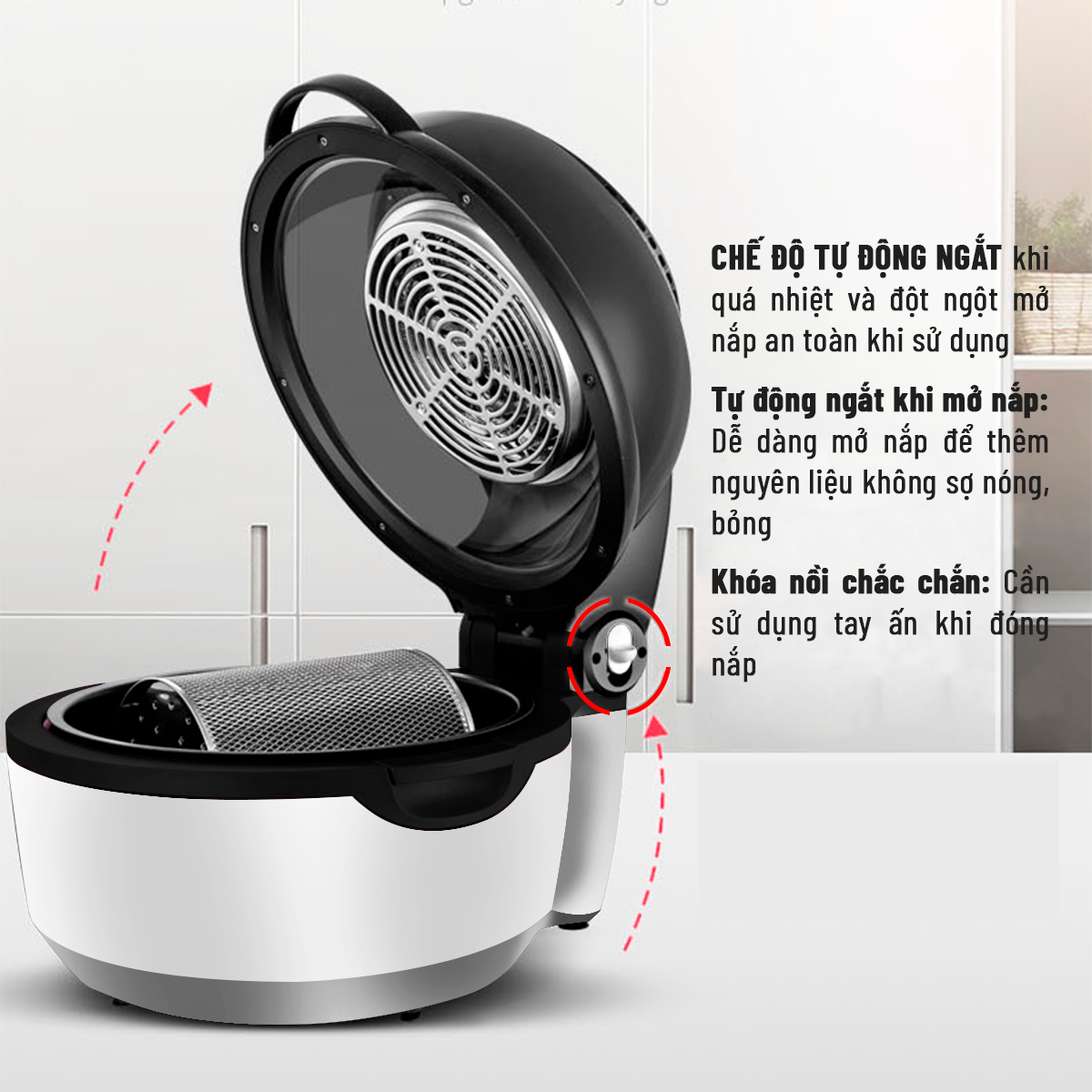 Nồi chiên không dầu Smartplus Nagakawa NAG3303 Nồi chiên không dầu Smartplus Nagakawa NAG3303