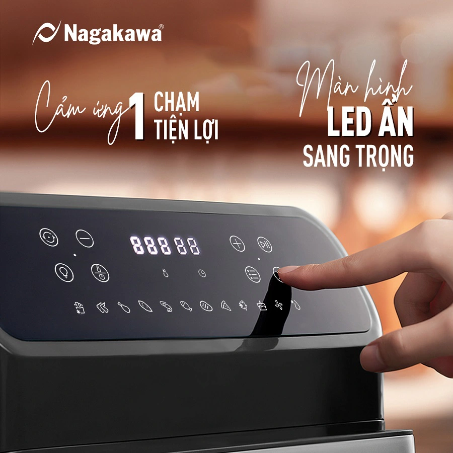 Nồi chiên không dầu 12L Nagakawa NAG3306 Nồi chiên không dầu 12L Nagakawa NAG3306