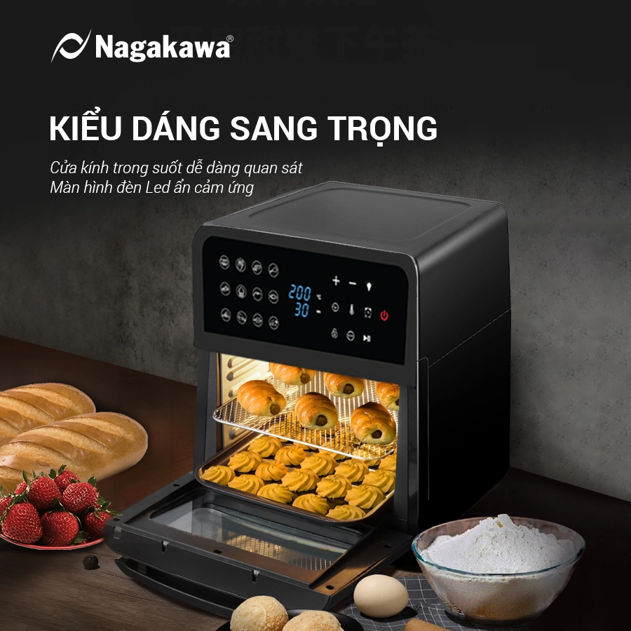 Nồi chiên không dầu Nagakawa NAG3307 Nồi chiên không dầu Nagakawa NAG3307
