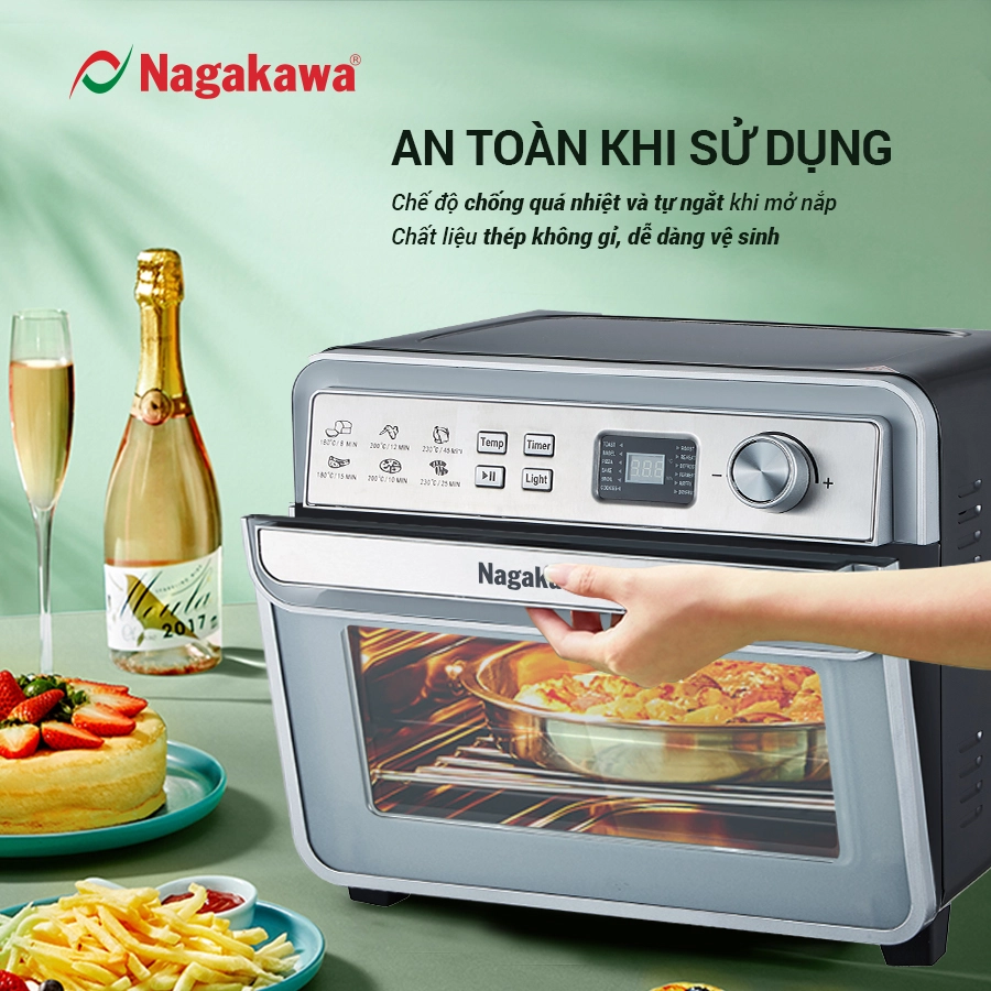 Nồi chiên không dầu cảm ứng Nagakawa NAG3309 Nồi chiên không dầu cảm ứng Nagakawa NAG3309