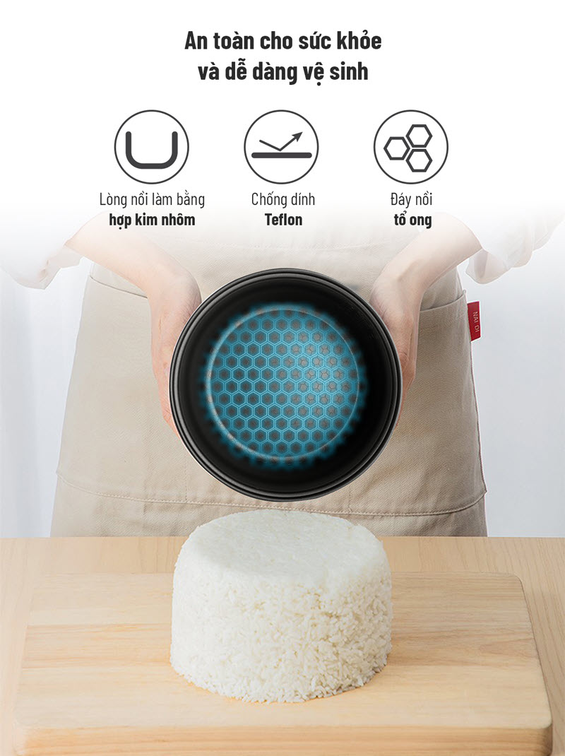Nồi cơm điện 1,8L Nagakawa NAG0101 Nồi cơm điện 1,8L Nagakawa NAG0101