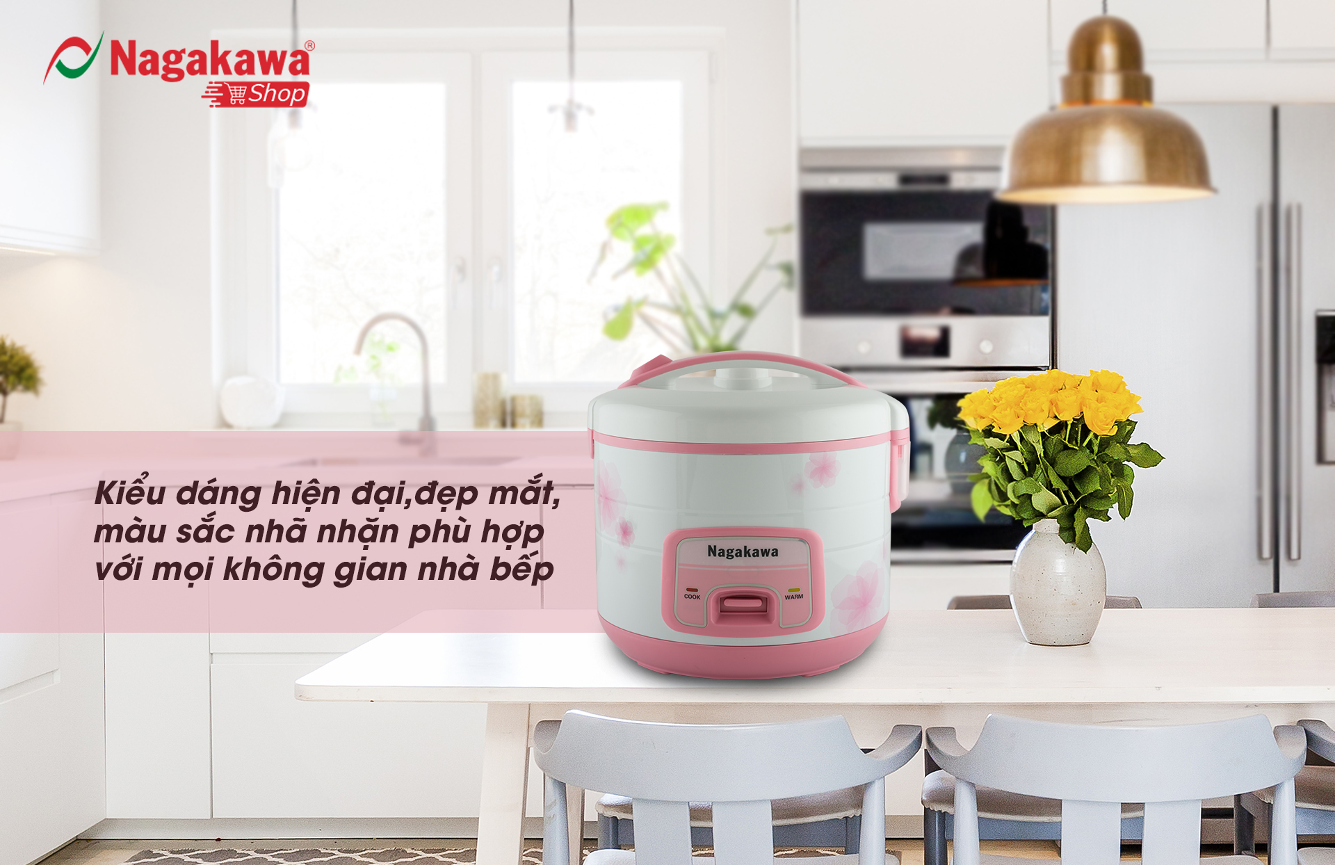Nồi cơm điện 1,8L Nagakawa NAG0113 Nồi cơm điện 1,8L Nagakawa NAG0113