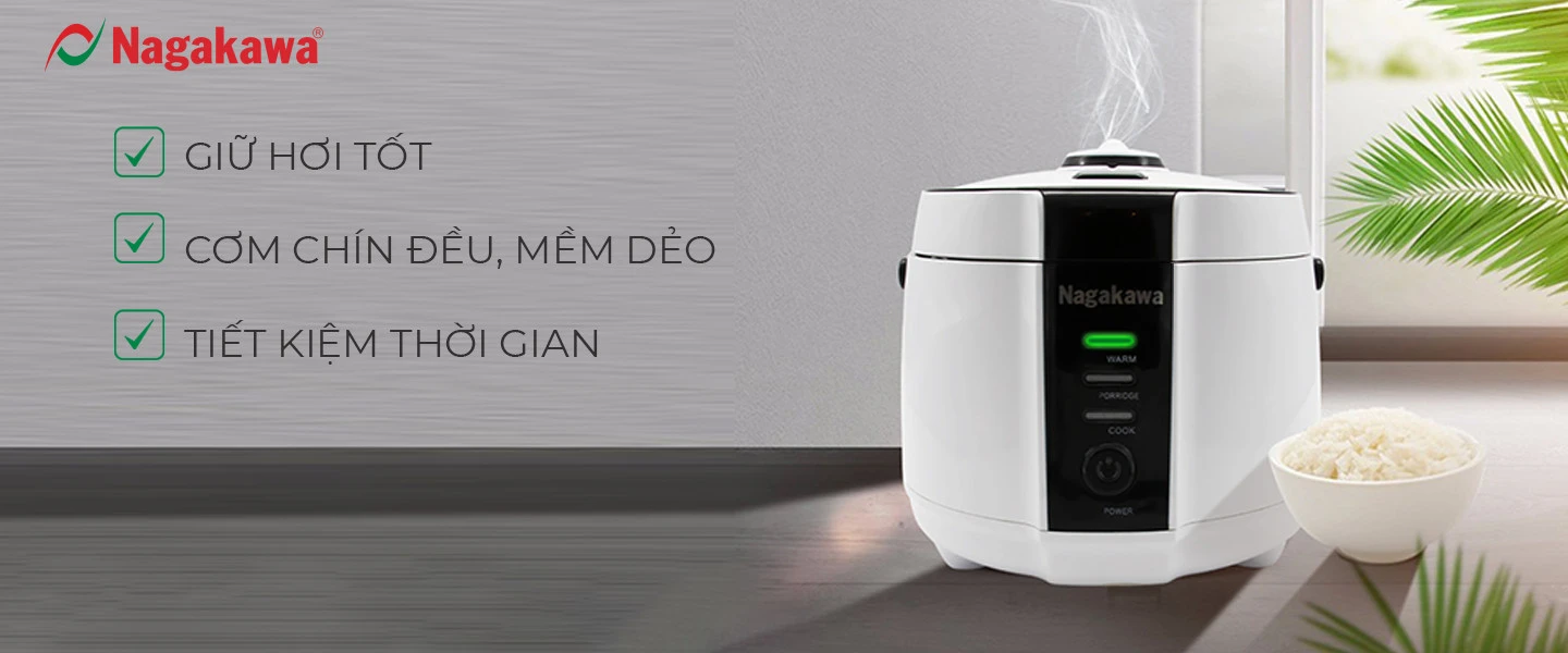 Nồi cơm điện 1,2L Nagakawa NAG0131 Nồi cơm điện 1,2L Nagakawa NAG0131