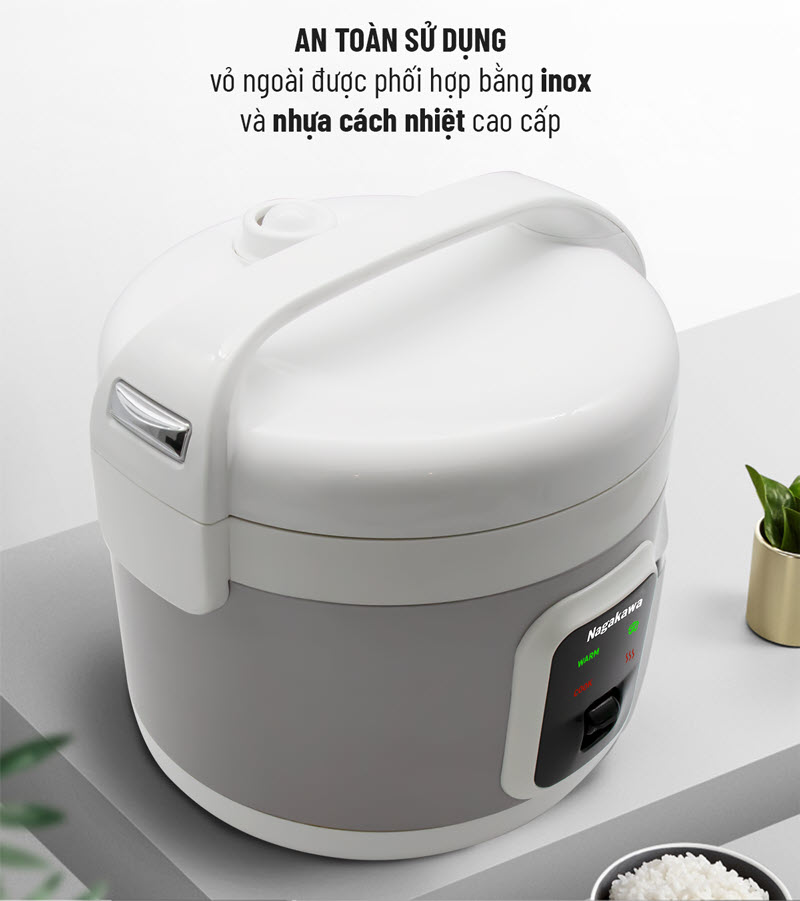 Nồi cơm điện 1,8L Nagakawa NAG0132 Nồi cơm điện 1,8L Nagakawa NAG0132