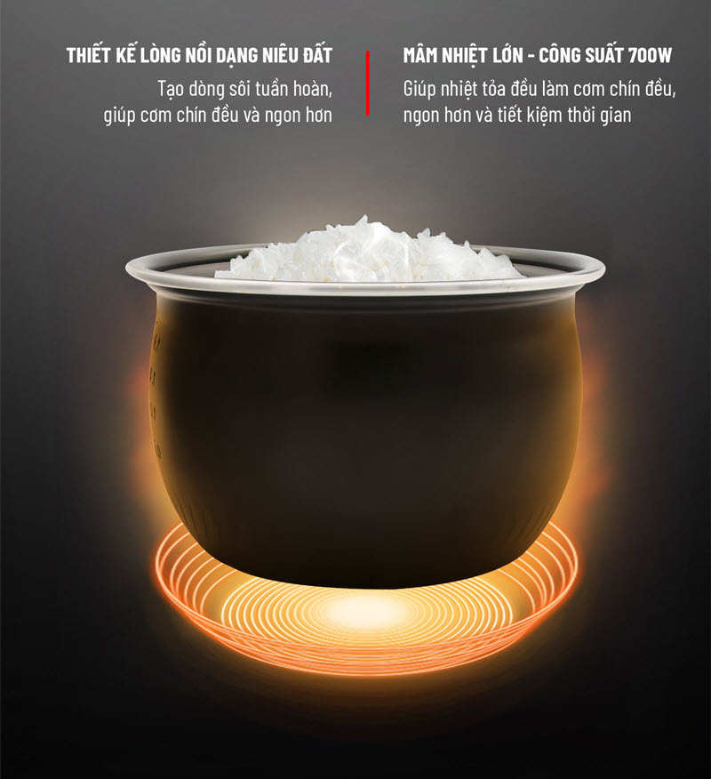 Nồi cơm điện 1,8L Nagakawa NAG0132 Nồi cơm điện 1,8L Nagakawa NAG0132