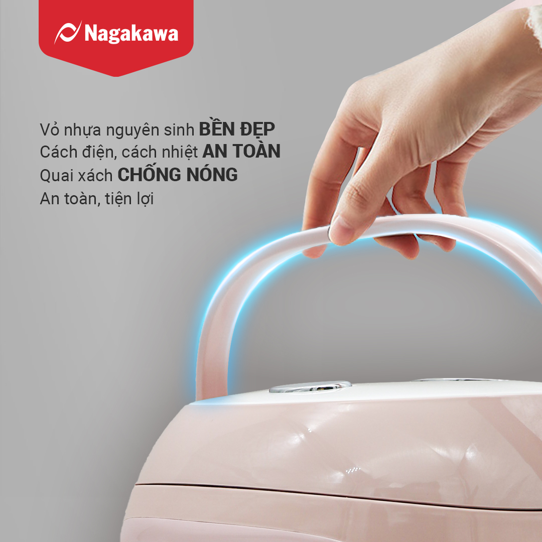 Nồi cơm điện 1L Nagakawa NAG0134 Nồi cơm điện 1L Nagakawa NAG0134
