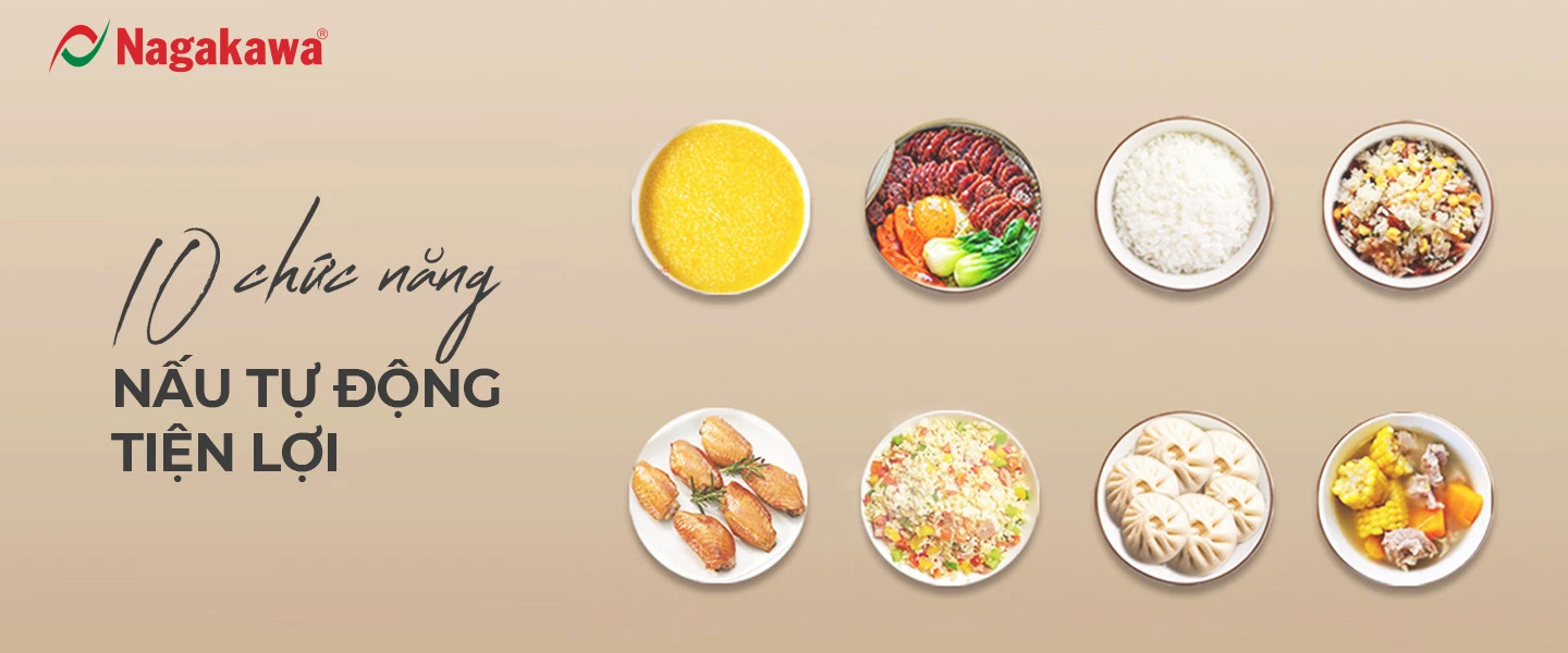 Nồi cơm điện 1.2L cảm ứng Nagakawa NAG0136 Nồi cơm điện 1.2L cảm ứng Nagakawa NAG0136