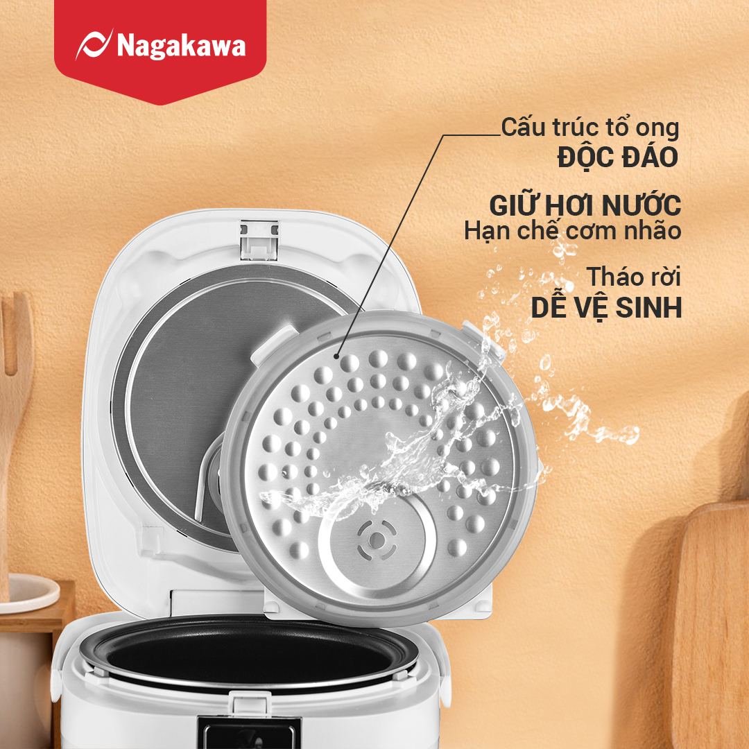 Nồi cơm điện 1.2L cao tần Nagakawa NAG0139 Nồi cơm điện 1.2L cao tần Nagakawa NAG0139