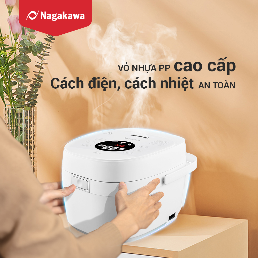 Nồi cơm điện 1.2L cao tần Nagakawa NAG0139 Nồi cơm điện 1.2L cao tần Nagakawa NAG0139