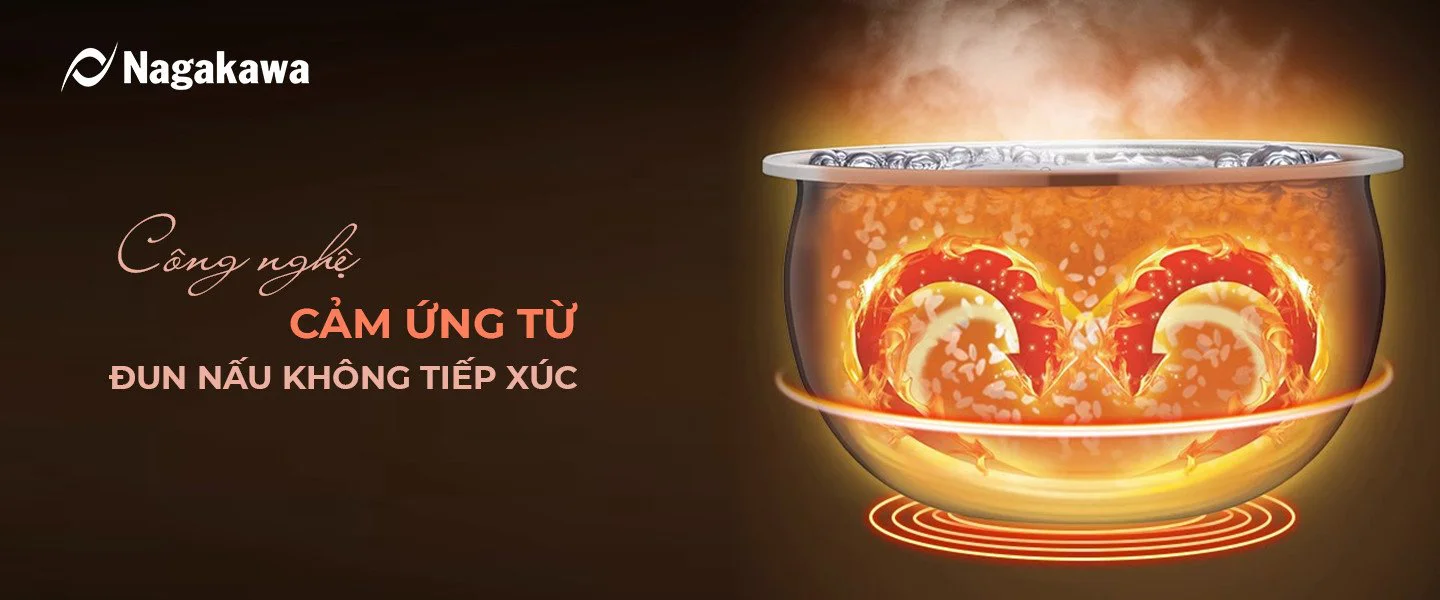 Nồi cơm điện 1.2L cao tần Nagakawa NAG0140 Nồi cơm điện 1.2L cao tần Nagakawa NAG0140