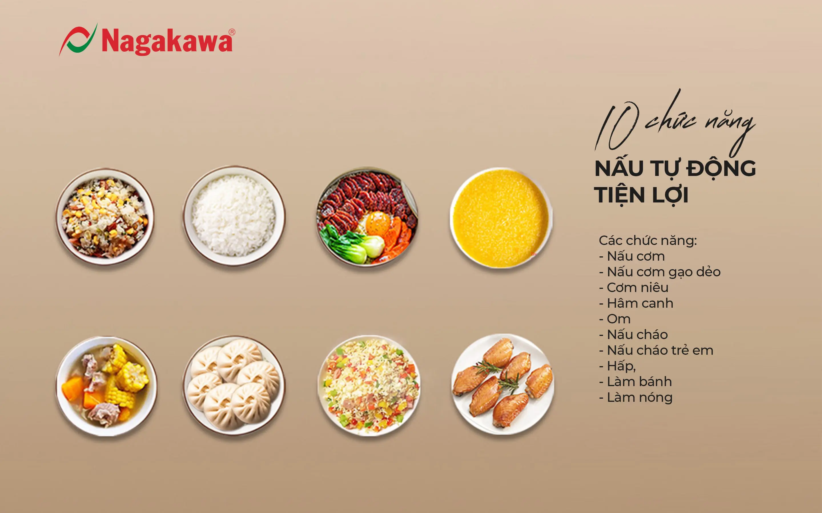 Nồi cơm điện 1.5L Nagakawa NAG0142 Nồi cơm điện 1.5L Nagakawa NAG0142