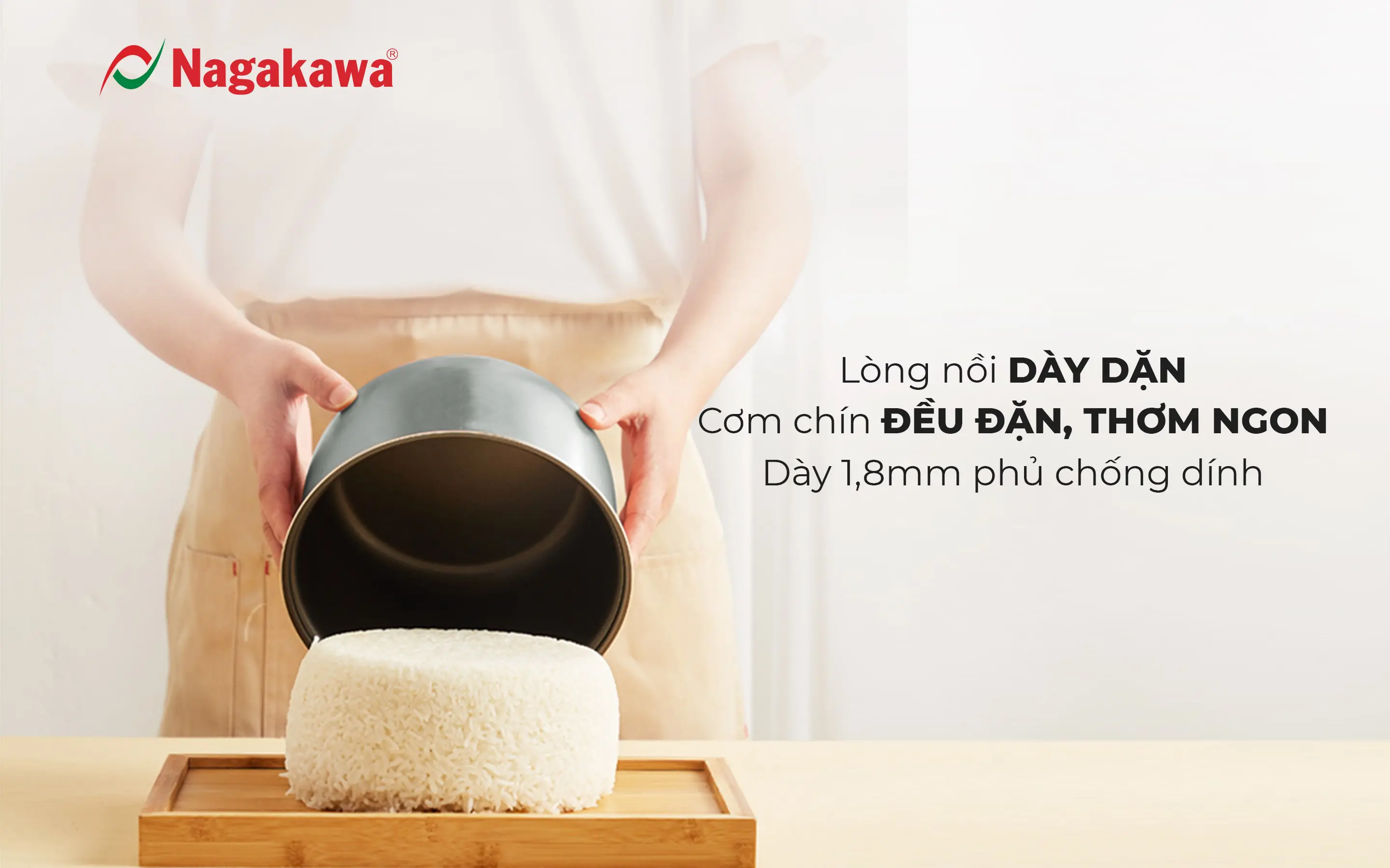 Nồi cơm điện 1.5L Nagakawa NAG0142 Nồi cơm điện 1.5L Nagakawa NAG0142