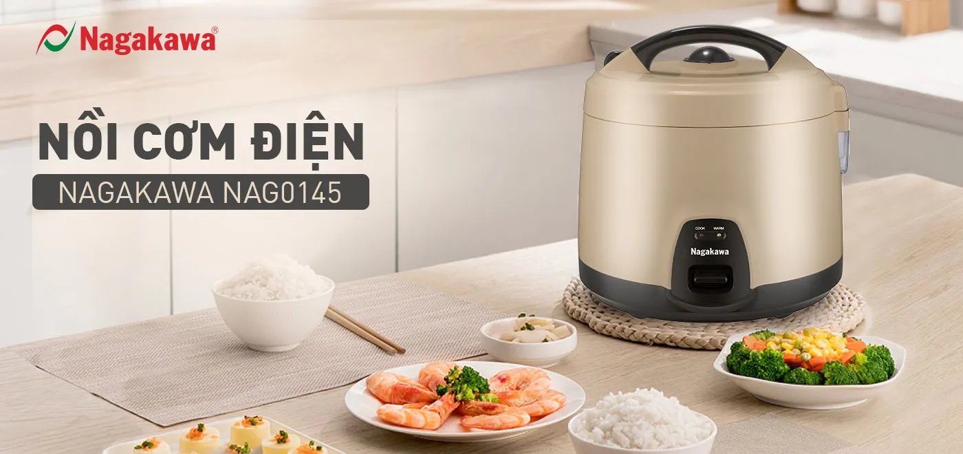 Nồi cơm điện 1,8L Nagakawa NAG0145 Nồi cơm điện 1,8L Nagakawa NAG0145