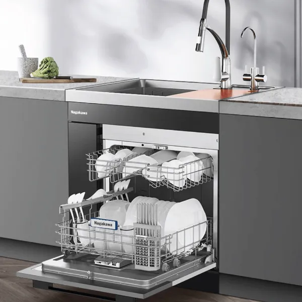 Máy rửa chén bát 10 bộ D-combie NK10D08M - Sấy tươi NaFRESH 360