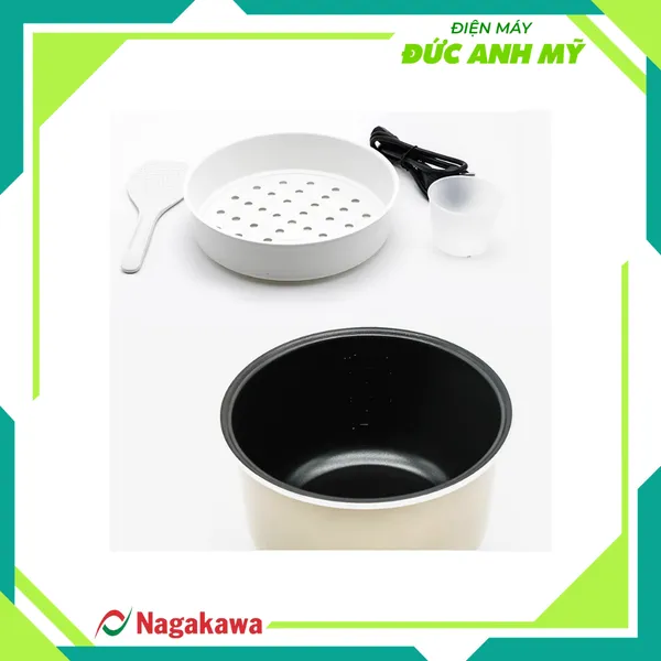 Nồi cơm điện nắp gài 1,8L Nagakawa NAG0111