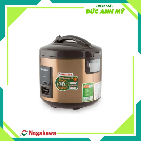 Nồi cơm điện 1,8L Nagakawa NAG0122
