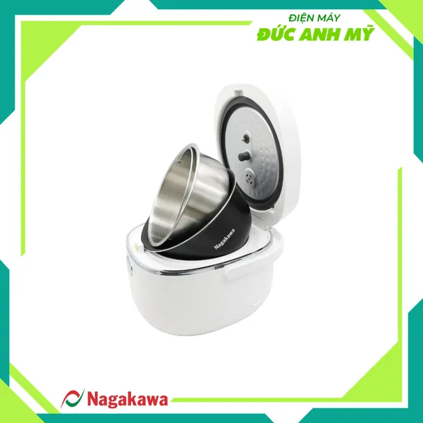 Nồi cơm điện 1.2L cảm ứng Nagakawa NAG0136 - Tích hợp 11 chương trình nấu