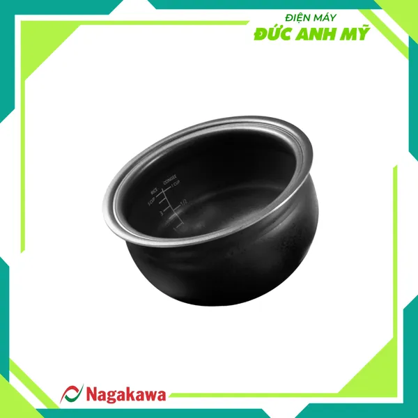 Nồi cơm điện 1.2L cao tần Nagakawa NAG0139 - 12 chế độ nấu - Giảm tinh bột