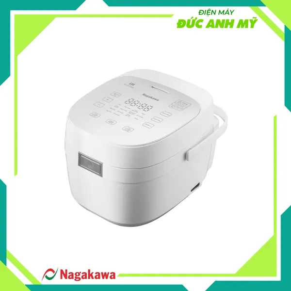 Nồi cơm điện 1.2L cao tần Nagakawa NAG0140 - 14 chế độ nấu - Giảm tinh bột