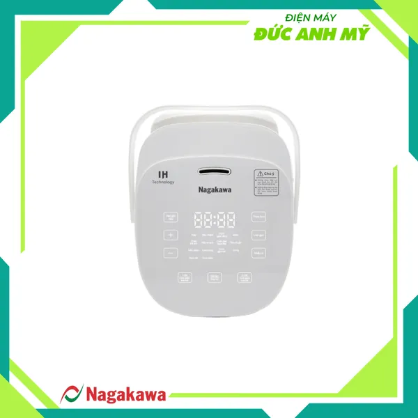Nồi cơm điện 1.2L cao tần Nagakawa NAG0140 - 14 chế độ nấu - Giảm tinh bột