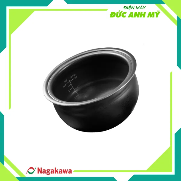 Nồi cơm điện 1.2L cao tần Nagakawa NAG0140 - 14 chế độ nấu - Giảm tinh bột