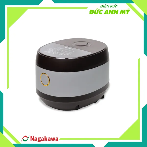Nồi cơm điện 1.5L Nagakawa NAG0142 - Màu ghi - 10 chương trình nấu